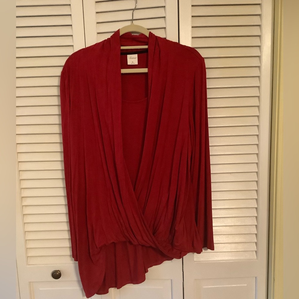 Soma faux wrap asymmetrical top